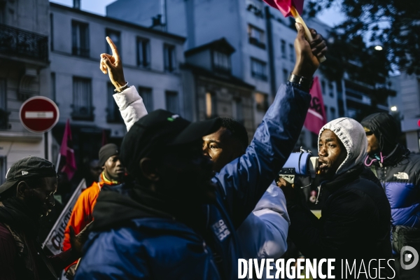 Manifestation de travailleurs sans-papiers