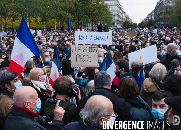 France - hommage a samuel paty - paris
