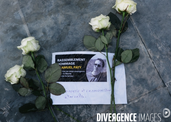 France - hommage a samuel paty - paris