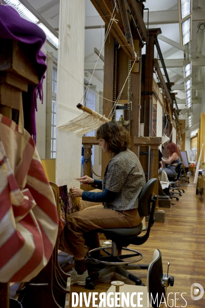Atelier de tapisserie d’art de La Manufacture des Gobelins à Paris, le 13 novembre 2024.