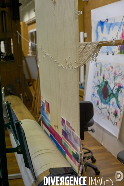 Atelier de tapisserie d’art de La Manufacture des Gobelins à Paris, le 13 novembre 2024.