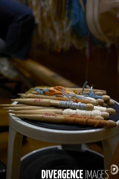 Atelier de tapisserie d’art de La Manufacture des Gobelins à Paris, le 13 novembre 2024.