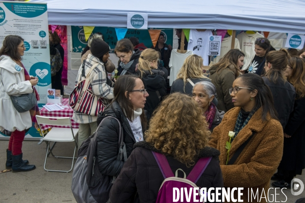 Rassemblement contre les violences faites aux enfants