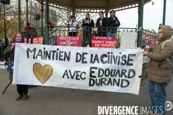 Rassemblement contre les violences faites aux enfants