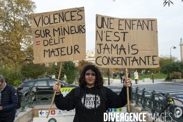 Rassemblement contre les violences faites aux enfants
