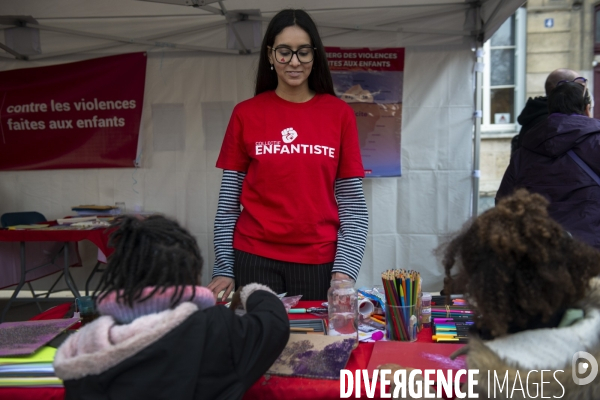 Rassemblement contre les violences faites aux enfants