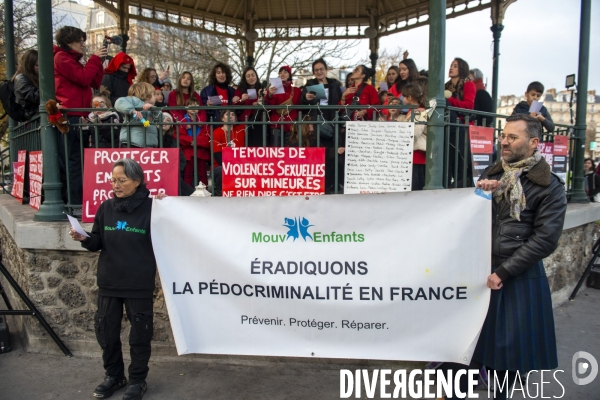 Rassemblement contre les violences faites aux enfants