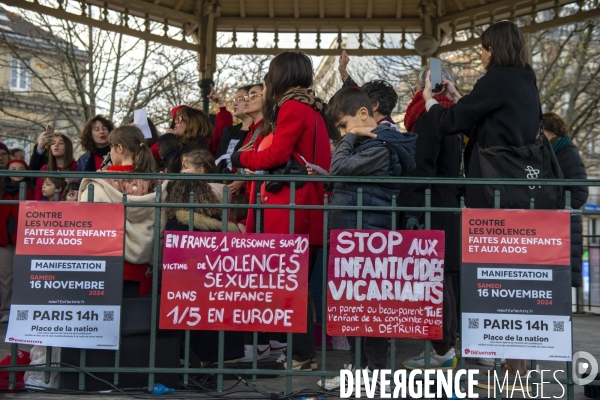 Rassemblement contre les violences faites aux enfants