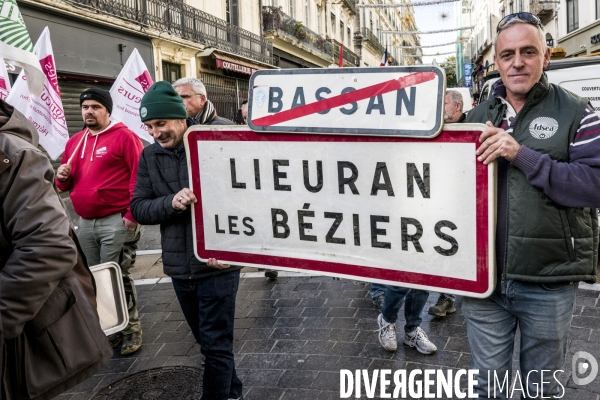 Montpellier - Colere des Agriculteurs - 18.11.2024