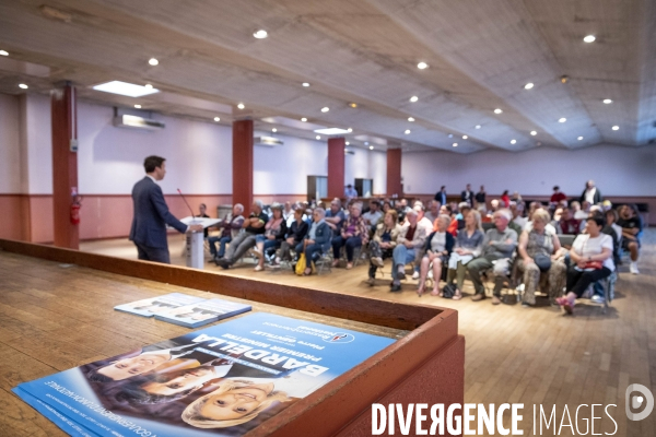 Pierre Gentillet (RN) en camapgne aux législatives 2024