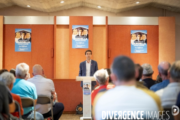 Pierre Gentillet (RN) en camapgne aux législatives 2024