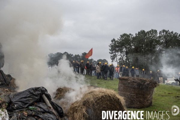 Blocages de la Coordination Rurale dans les Landes