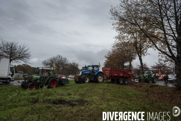 Blocages de la Coordination Rurale dans les Landes