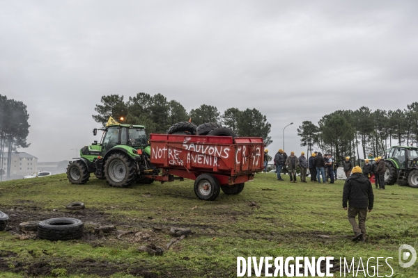 Blocages de la Coordination Rurale dans les Landes