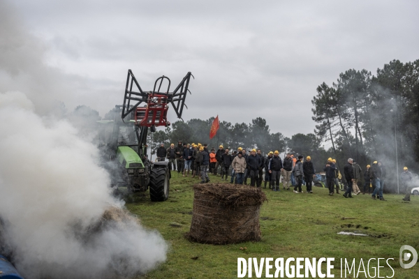 Blocages de la Coordination Rurale dans les Landes