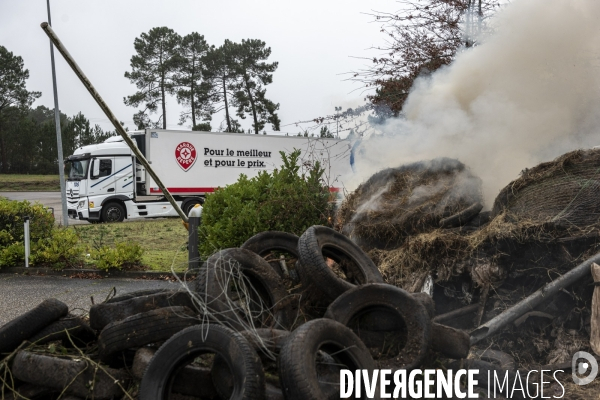 Blocages de la Coordination Rurale dans les Landes