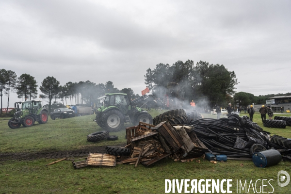 Blocages de la Coordination Rurale dans les Landes