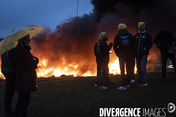 Blocages de la Coordination Rurale dans les Landes