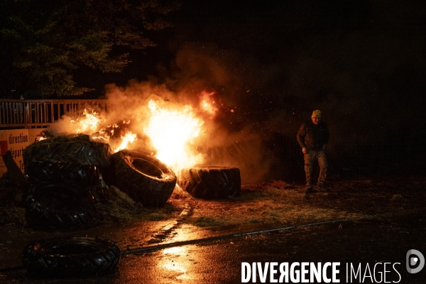 Blocages de la Coordination Rurale dans les Landes