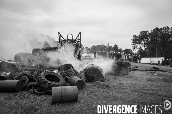 Blocages de la Coordination Rurale dans les Landes