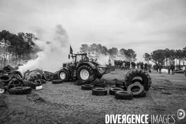 Blocages de la Coordination Rurale dans les Landes