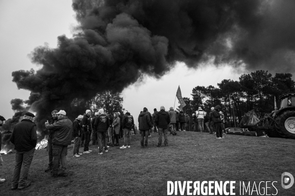 Blocages de la Coordination Rurale dans les Landes