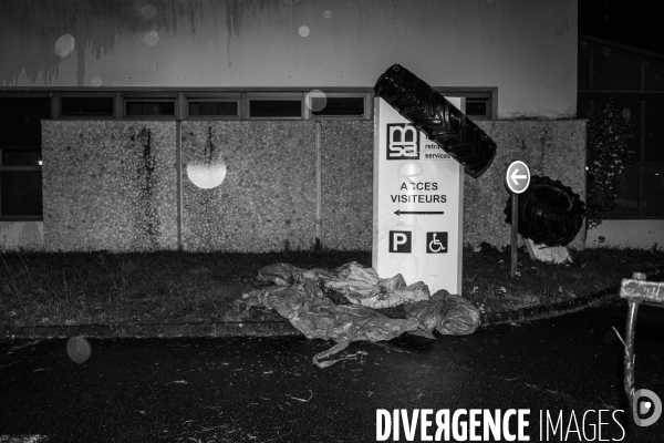 Blocages de la Coordination Rurale dans les Landes