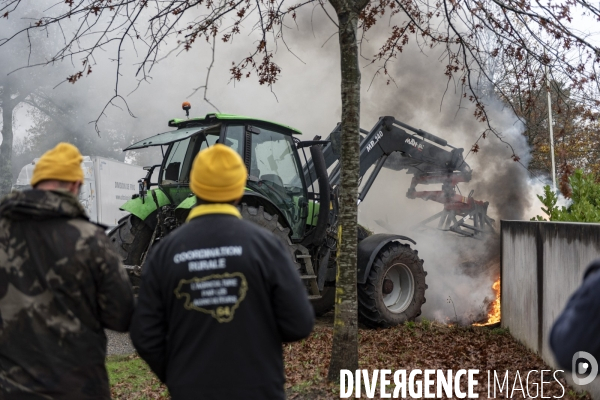 Blocages de la Coordination Rurale dans les Landes