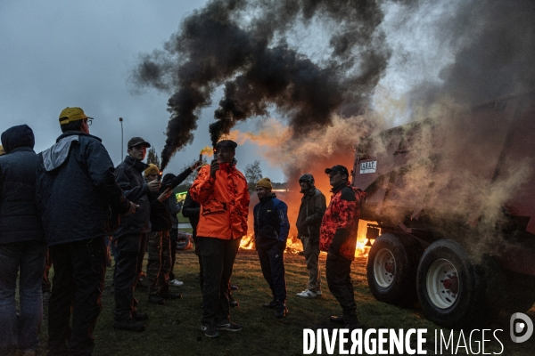 Blocages de la Coordination Rurale dans les Landes