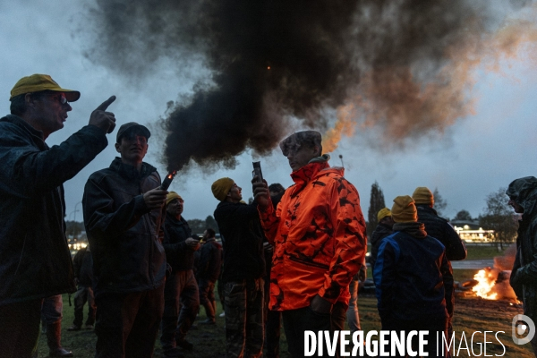 Blocages de la Coordination Rurale dans les Landes