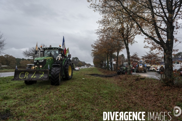 Blocages de la Coordination Rurale dans les Landes