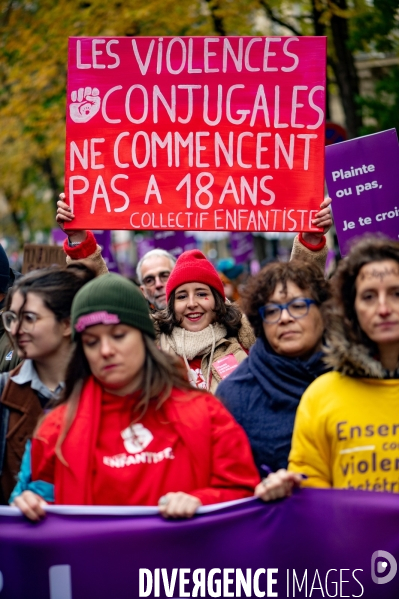 Manifestation contre les violences faites aux femmes