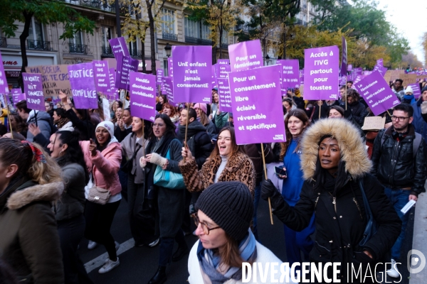 Manifestation contre les violences faites aux femmes