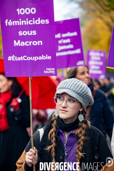 Manifestation contre les violences faites aux femmes