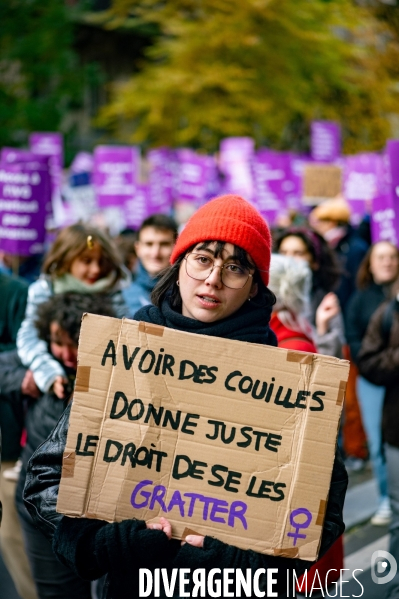 Manifestation contre les violences faites aux femmes