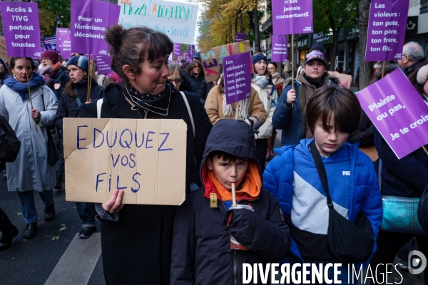 Manifestation contre les violences faites aux femmes