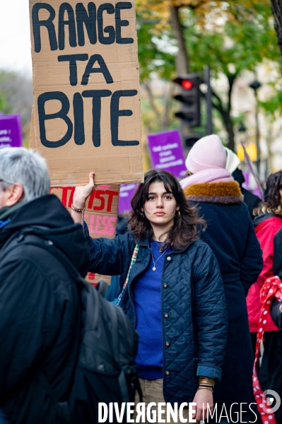 Manifestation contre les violences faites aux femmes