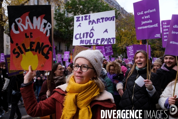 Manifestation contre les violences faites aux femmes