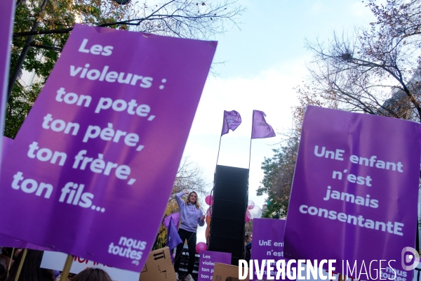 Manifestation contre les violences faites aux femmes