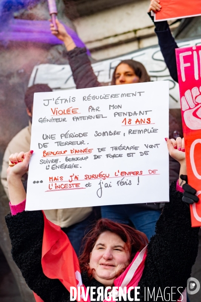 Manifestation contre les violences faites aux femmes
