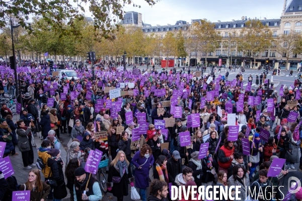 Manifestation contre les violences faites aux femmes