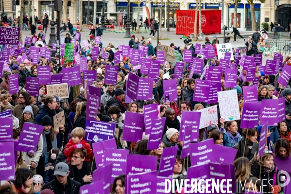 Manifestation contre les violences faites aux femmes