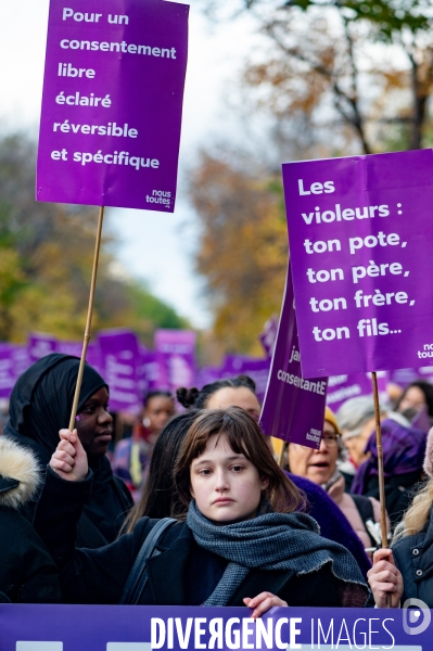 Manifestation contre les violences faites aux femmes