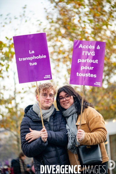 Manifestation contre les violences faites aux femmes