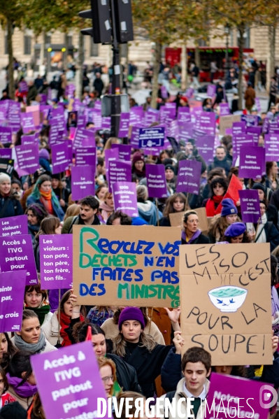 Manifestation contre les violences faites aux femmes
