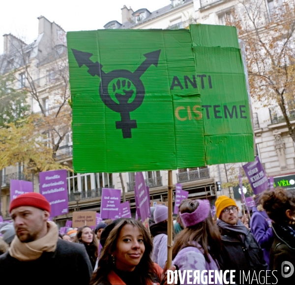 A l appel de Nous Toutes, manifestation contre les violences faites aux femmes
