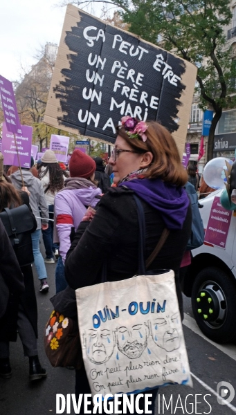 A l appel de Nous Toutes, manifestation contre les violences faites aux femmes