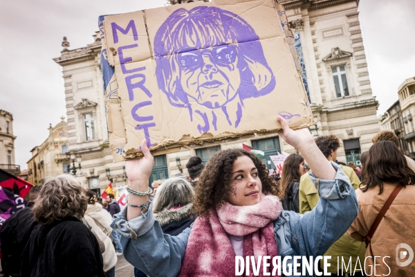 Montpellier-Rassemblement contre les violences faites aux femmes #MerciGisele