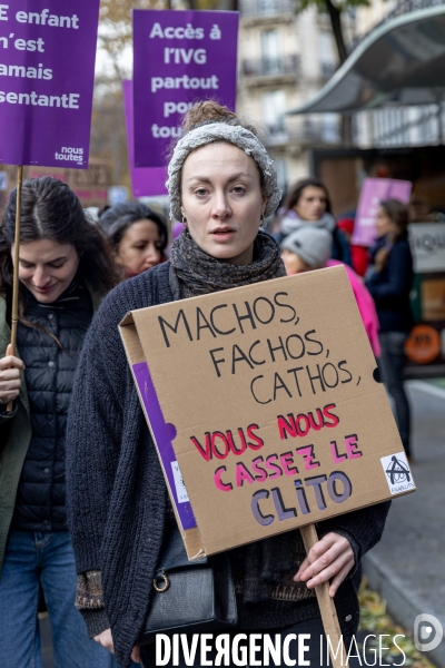 Manifestation contre les violences faites aux femmes