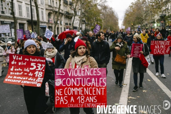 Manifestation contre les violences faites aux femmes